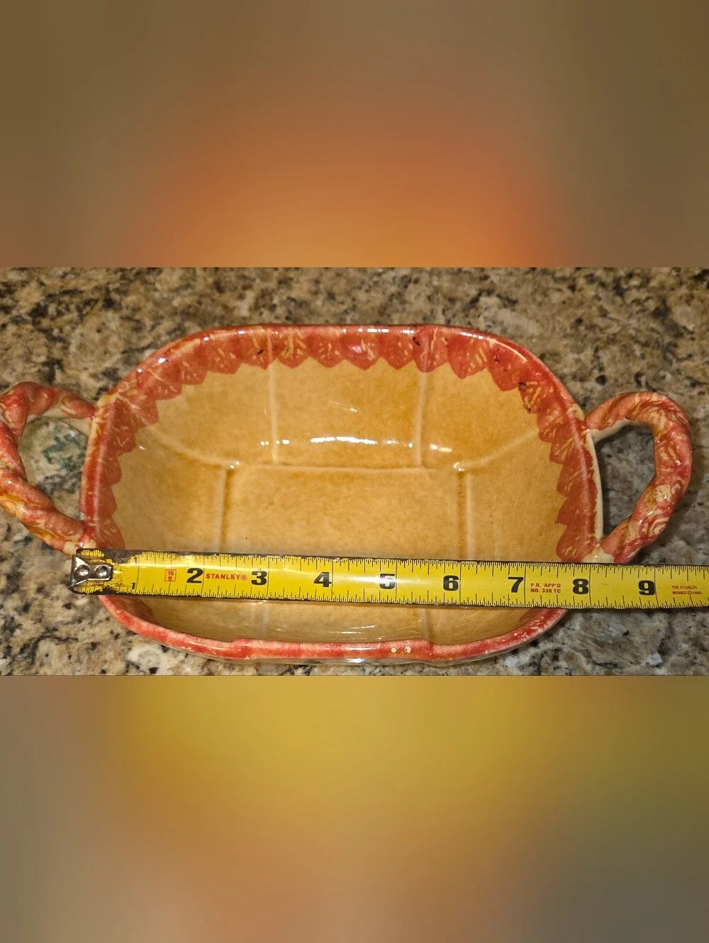 VTG EUC Italica Ars Hand Painted Italian Pottery Bowl Tuscan Landscape